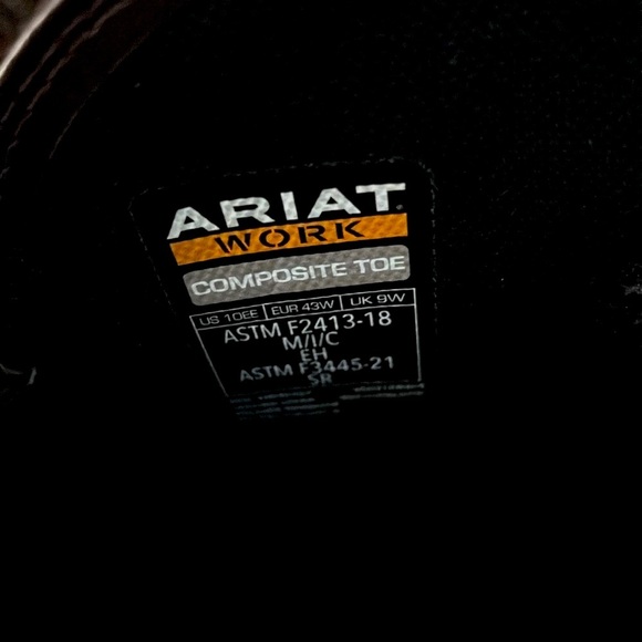 Mens Ariat Western Style WorkHog XT Work Boot 10EE Wide, Brown - Picture 7 of 14